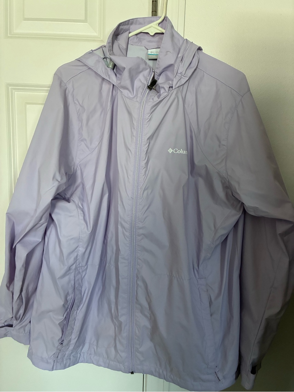 Columbia Lavender Lightweight Hooded Jacket Windbreaker Plus Size 1X
